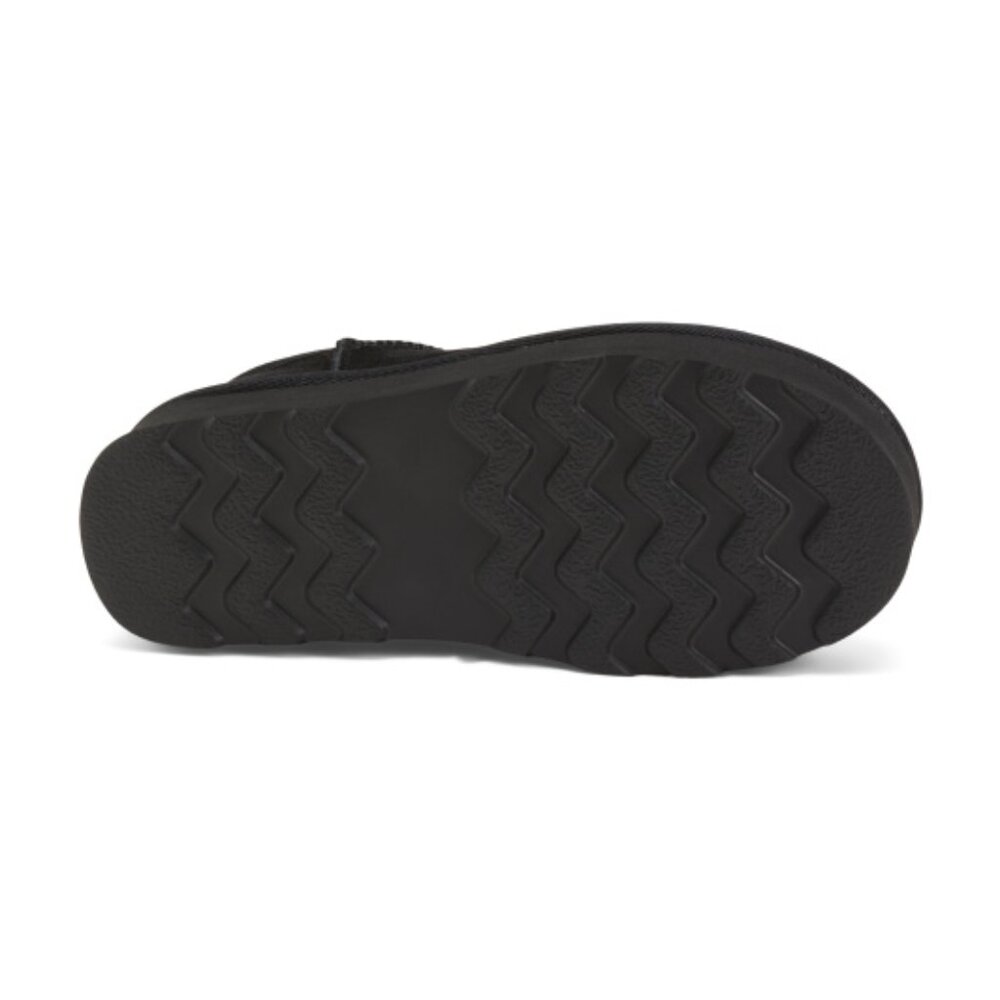 NEW CUSHIONAIRE Suede Hippy Platform Lined Booties in black for women 1025 4m2 - Picture 4 of 10
